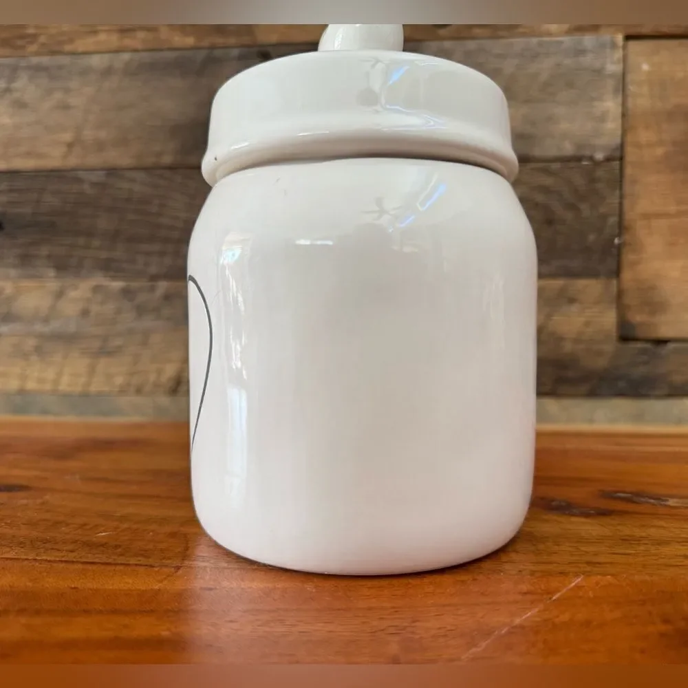 Rae Dunn small canister with hearts NEW